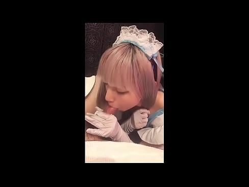 ❤️ Idol Seapánach [mayuka], culaith maid na Fraince, cuid 1, blowjob agus jerk off le lotion Físeán fucking  linn ️❤